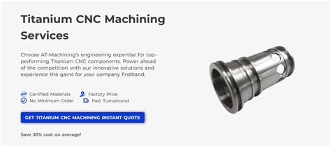 Titanium CNC machining service .